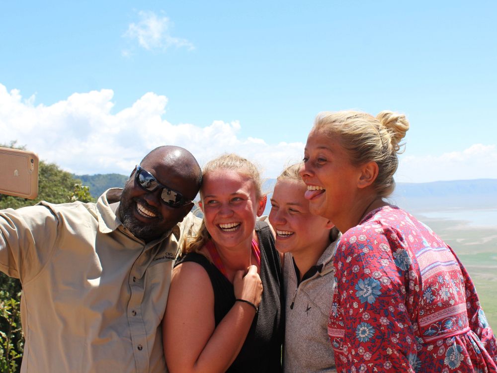 Udsigt over Ngorongoro-krateret 