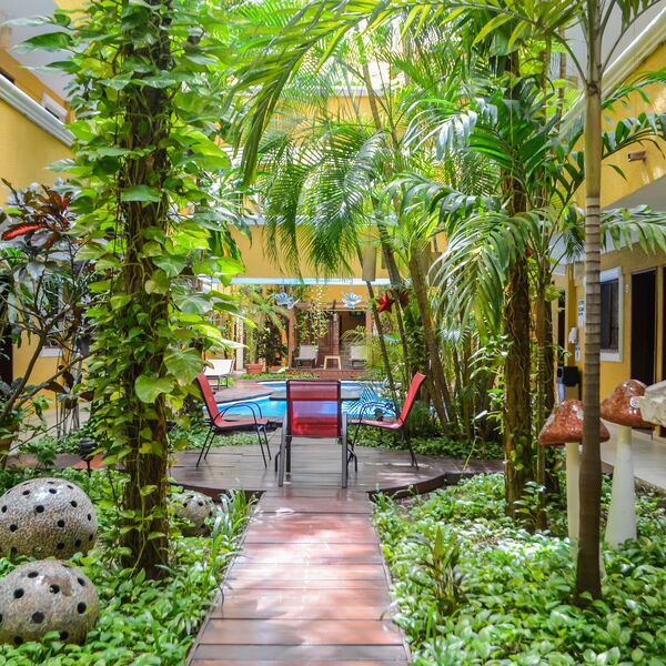 Hotel med pool i Mexico på din grupperejse for unge