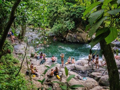 Choyin vandfaldet i Costa Rica