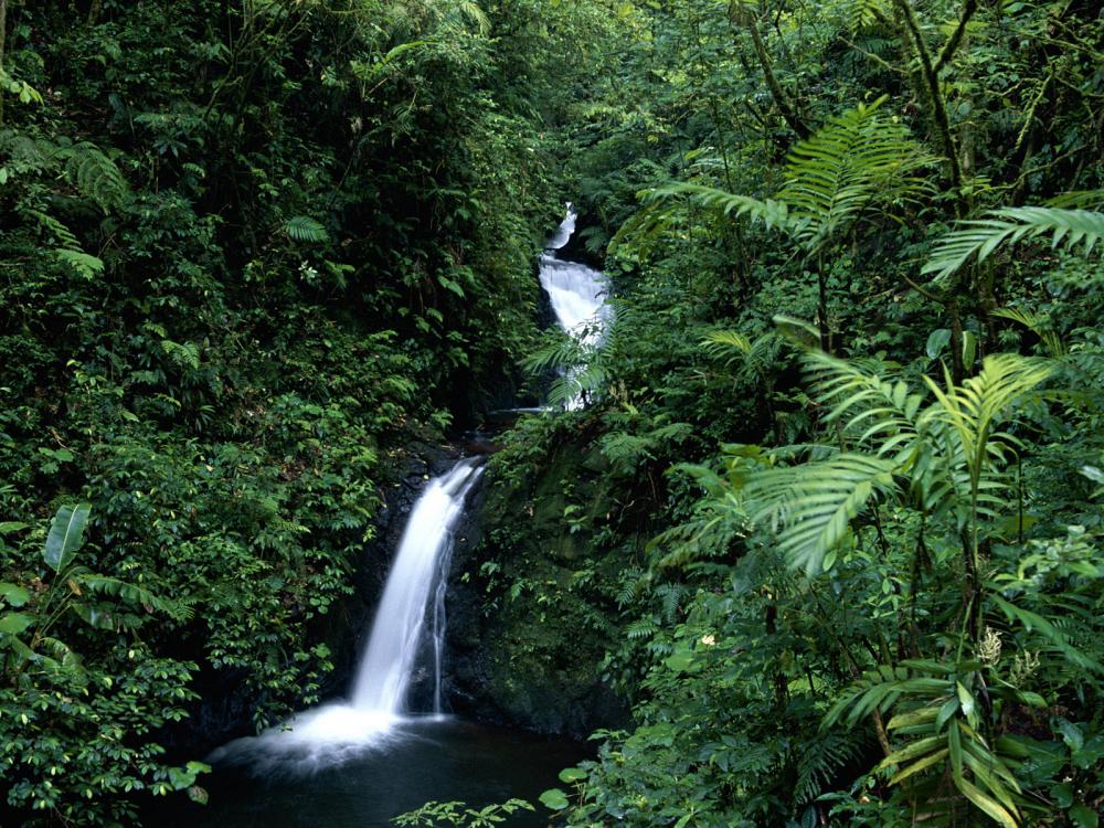 Vandfald i Costa Rica