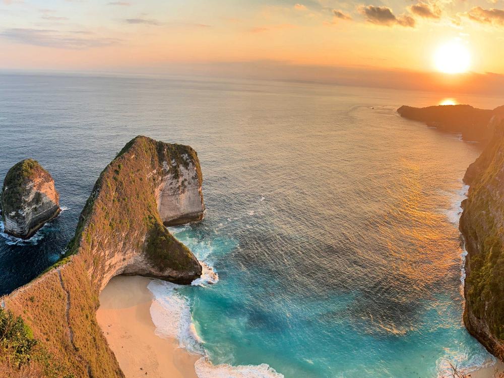 Kelingking Beach på Penida