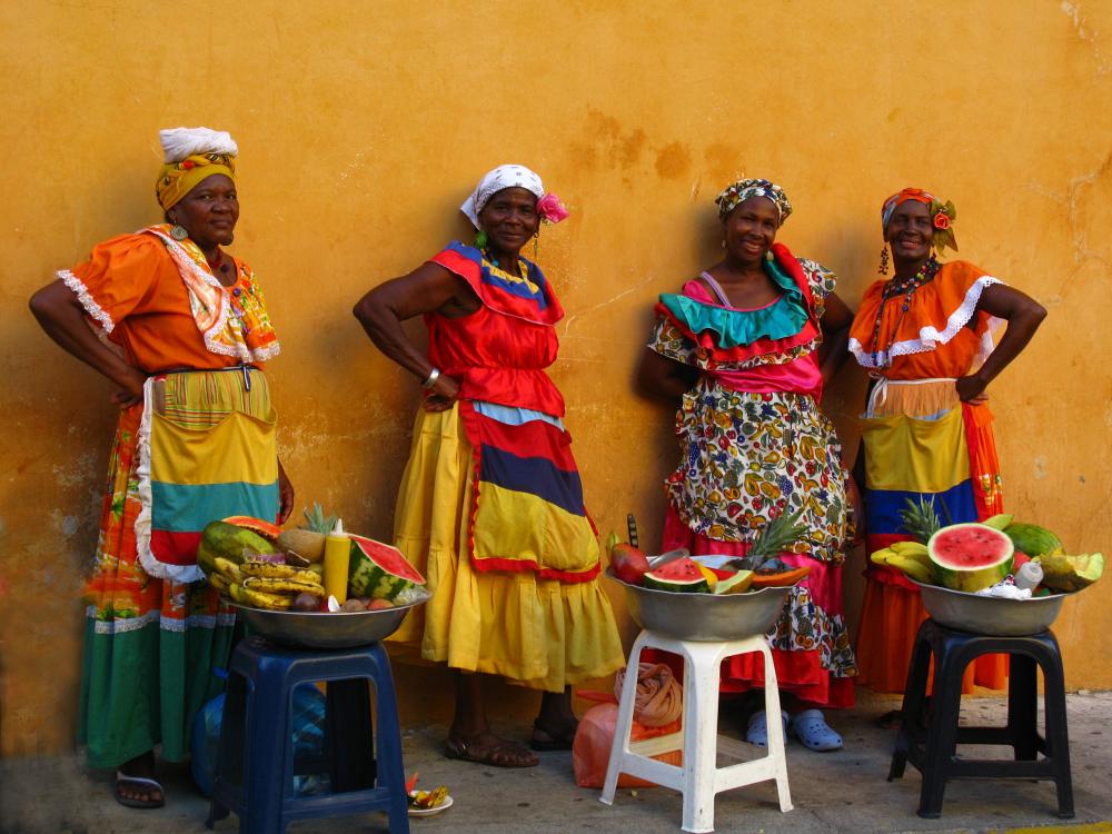 Lokale kvinder i Cartagena 