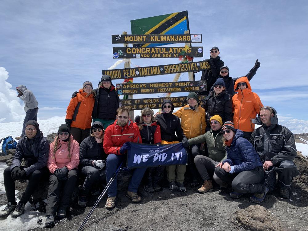 På toppen af Kilimanjaro
