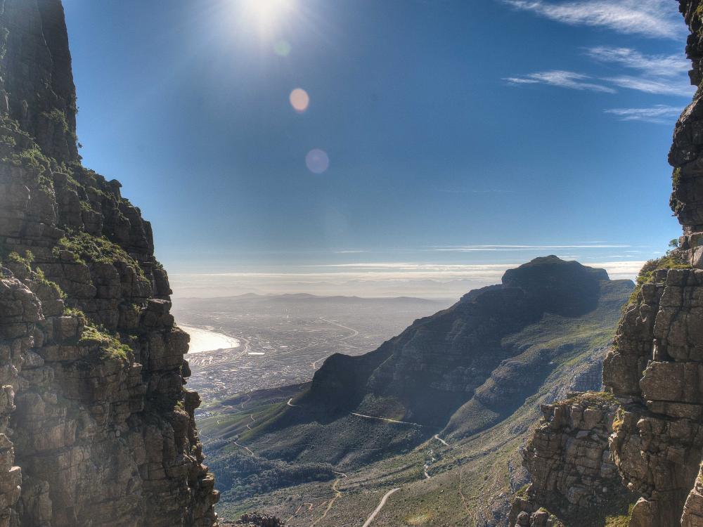 Udsigt fra smukke Table Mountain