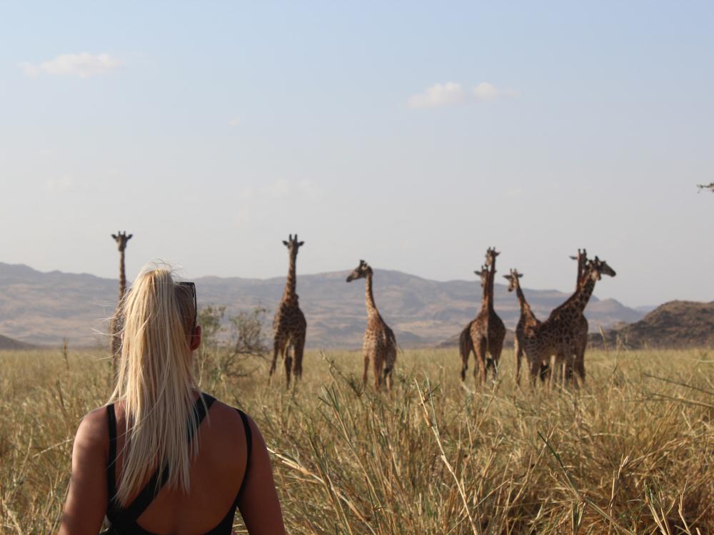 Walking safari i Okavango