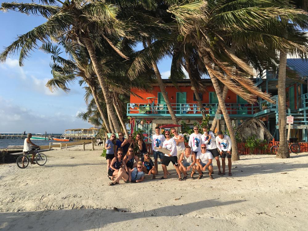 På Caye Caulker i Belize