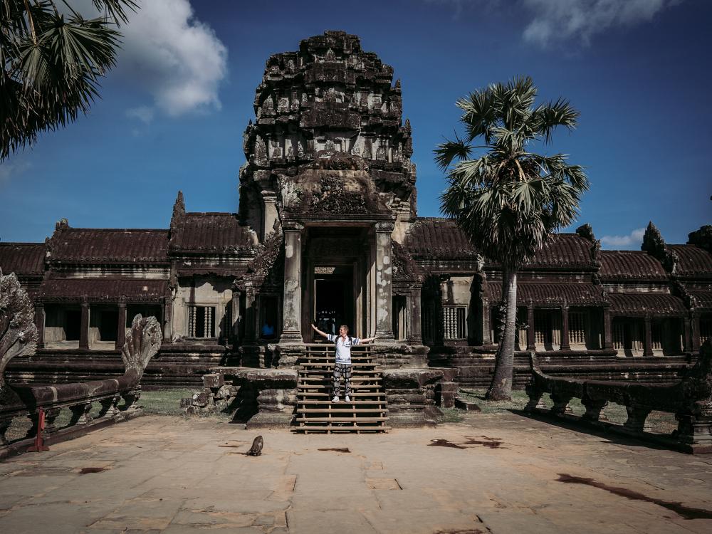 Angkor Wat templet i Cambodja