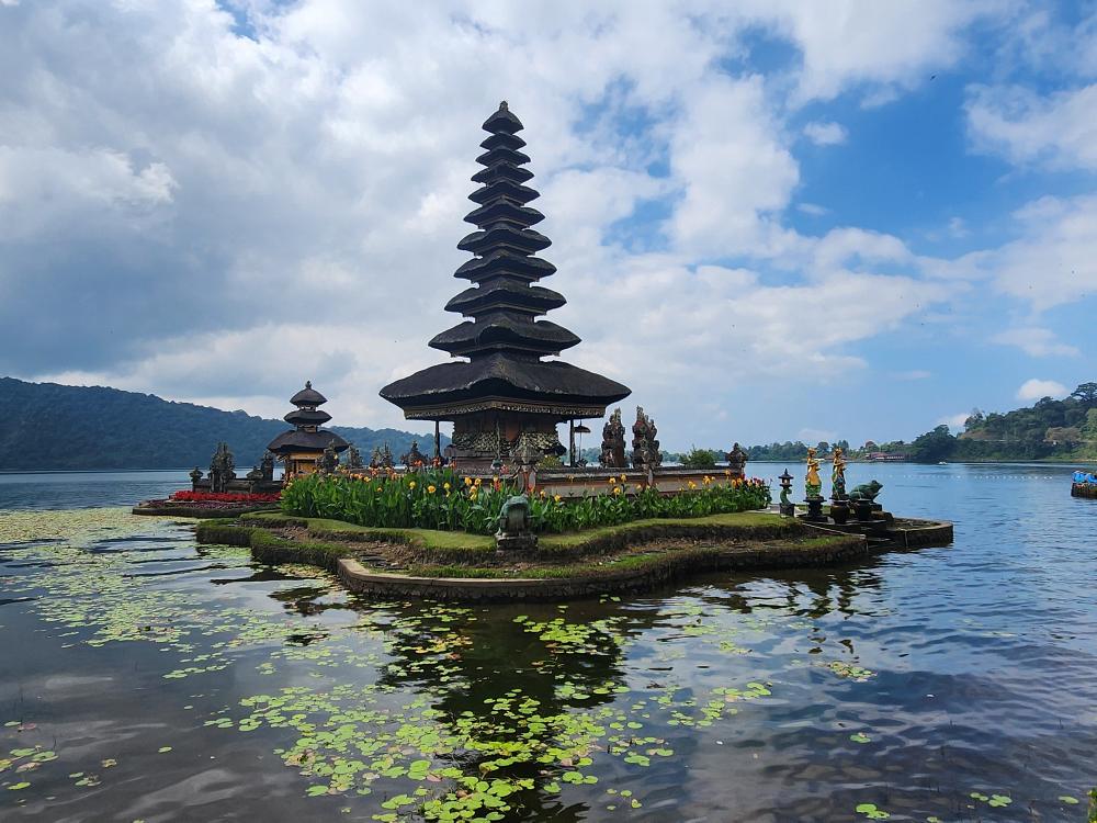 Det berømte vandtempel på Bali