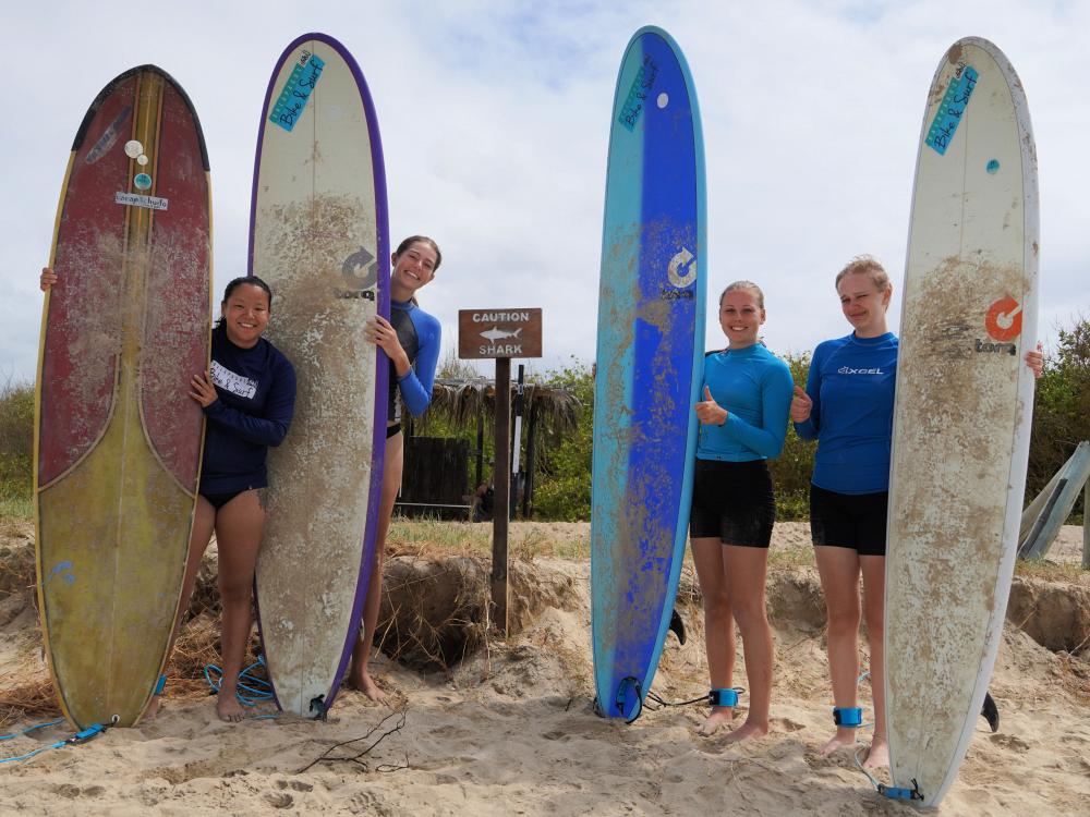 Surfing på Galapagos