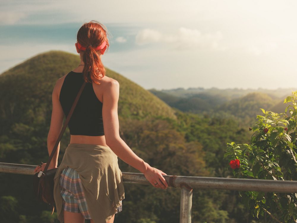Udsigt til smukke Chocolate Hills