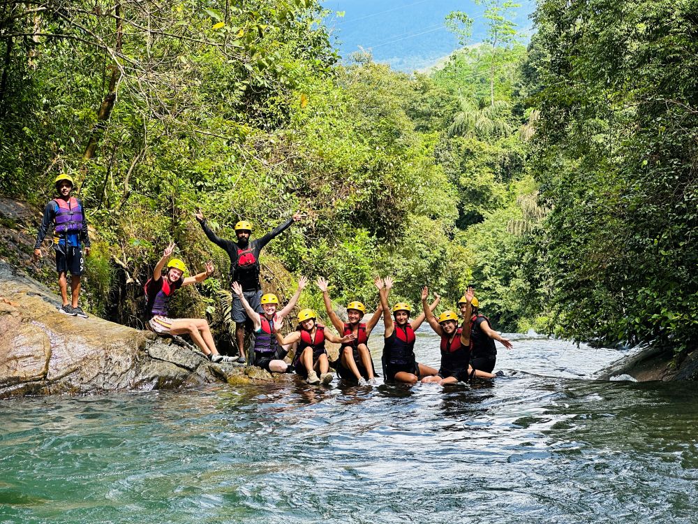 Canyoning i små vandfald