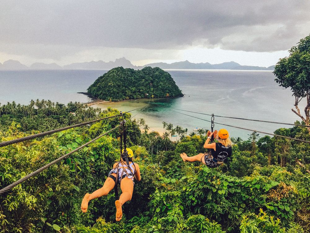 Zipline mellem 2 øer 