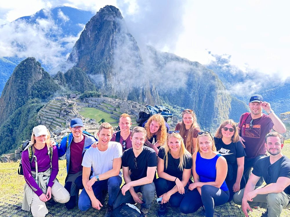 Gruppe ved Machu Picchu