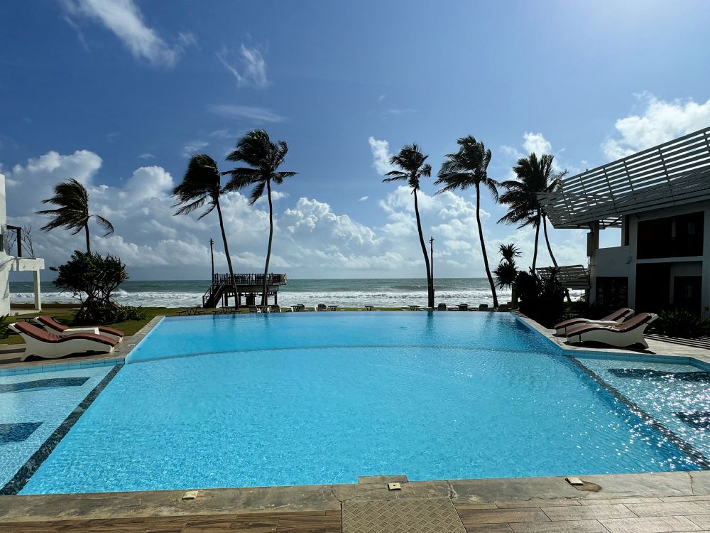 Strandhotellet i Hikkaduwa