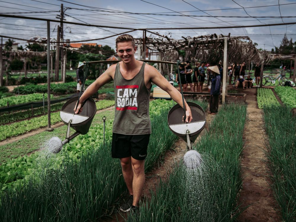 Besøg rismarker og plantager