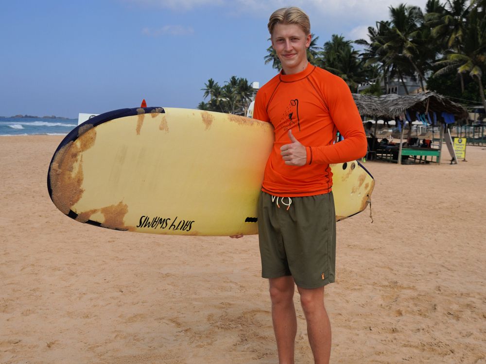 Lær at surfe på Sri lanka