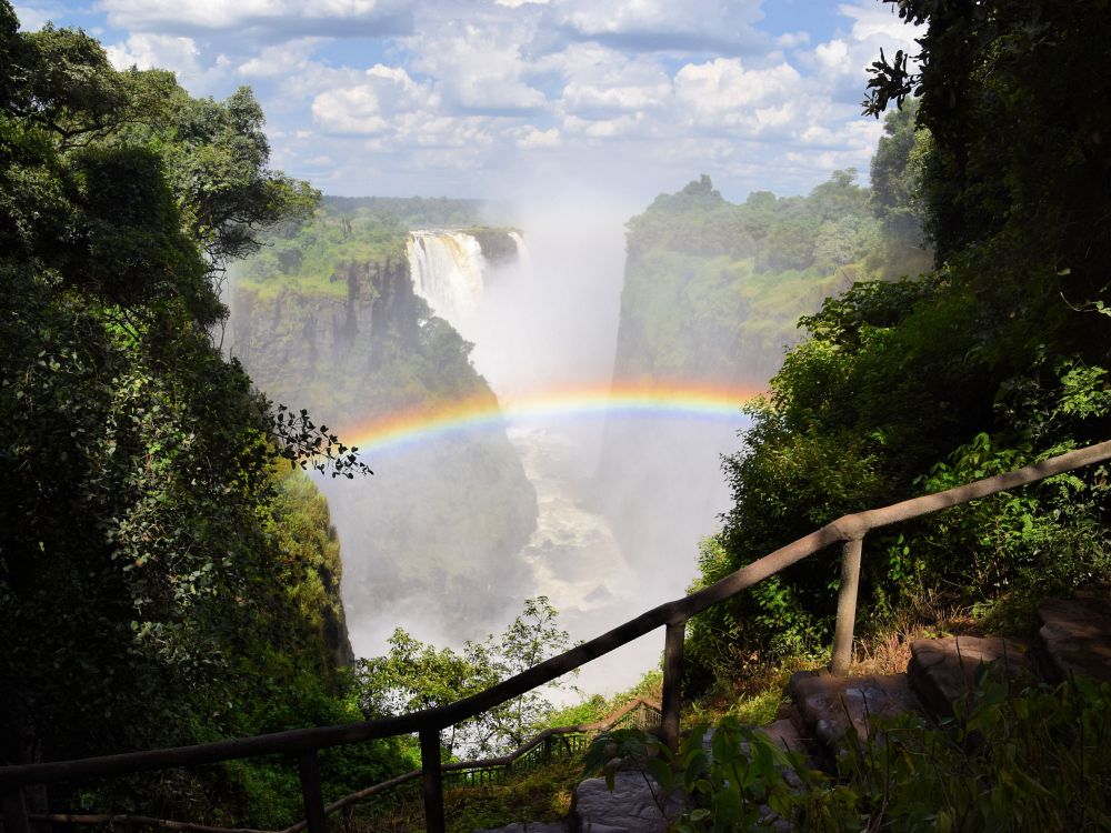 Regnbue ved Victoria Falls