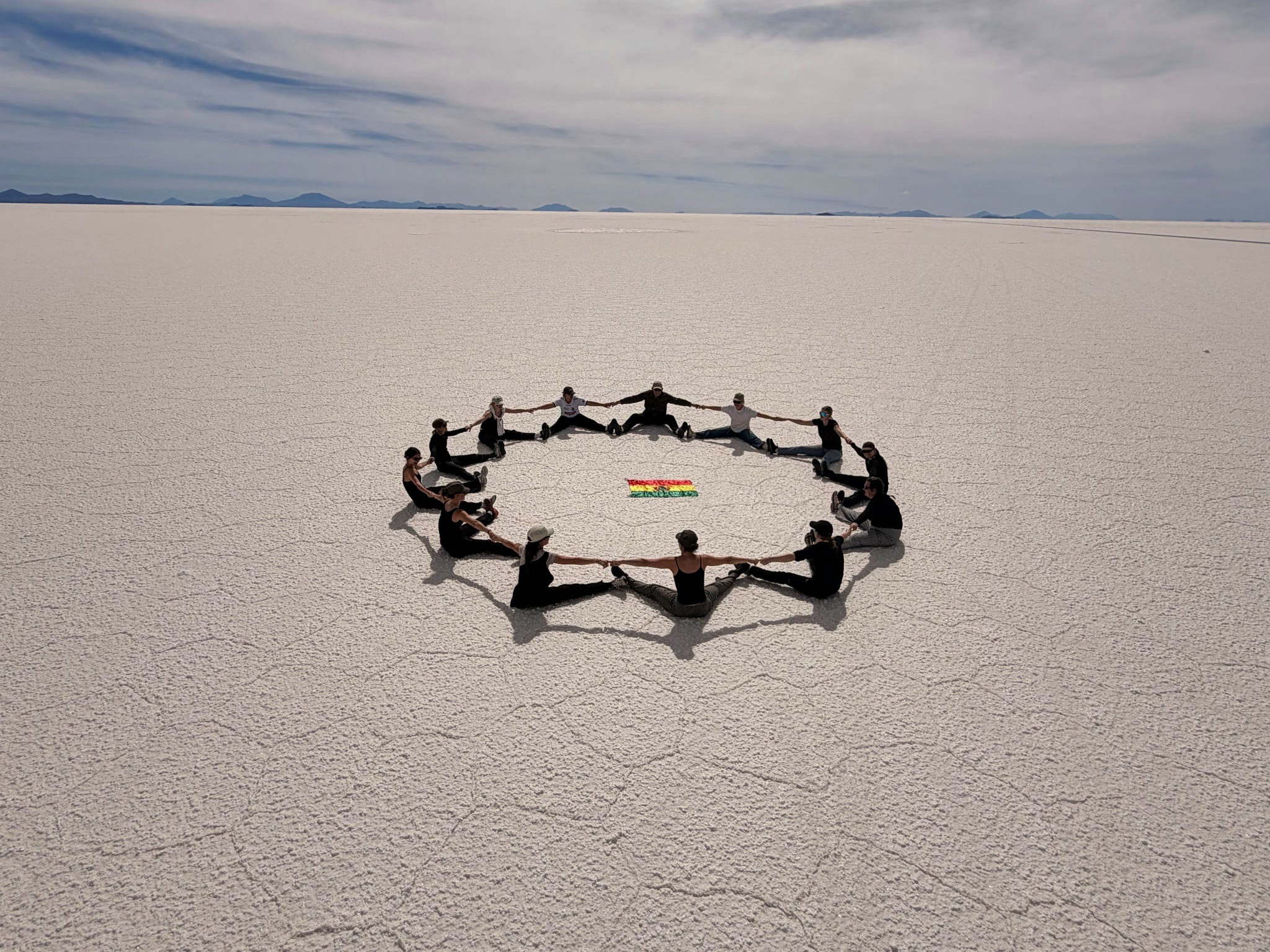 Sjov i Bolivias saltørken