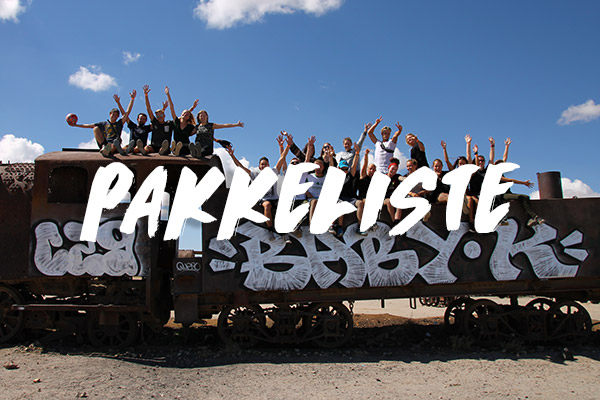 Rejseleksikon - pakkeliste